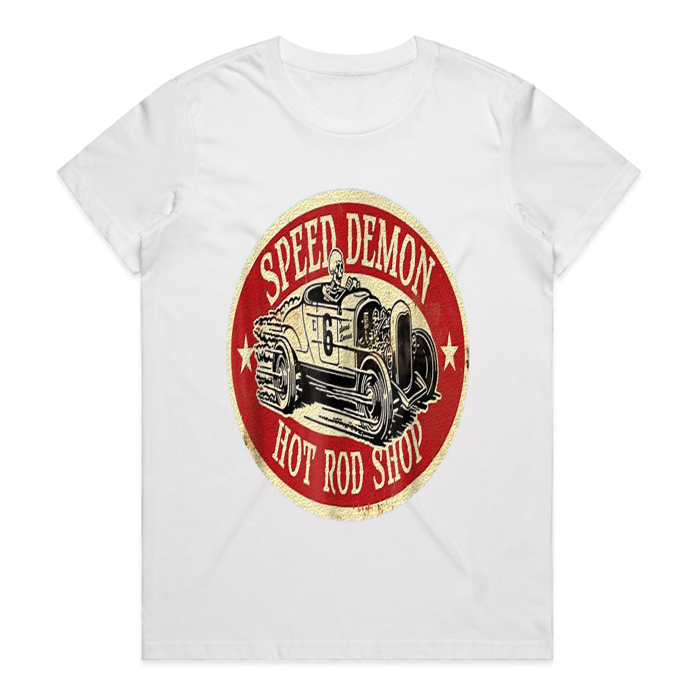 Speed Demon Vintage Hot Rod T-Shirt – Classic Racing Style!