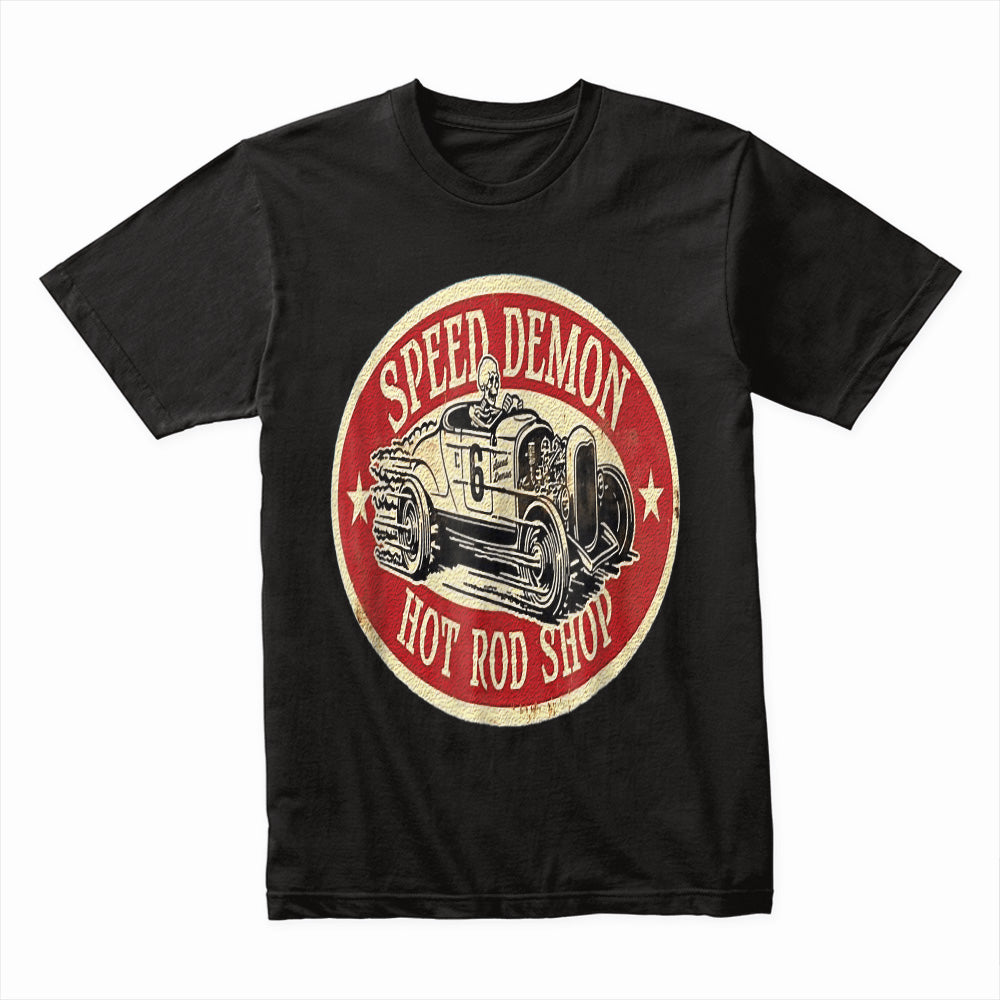 Speed Demon Vintage Hot Rod T-Shirt – Classic Racing Style!
