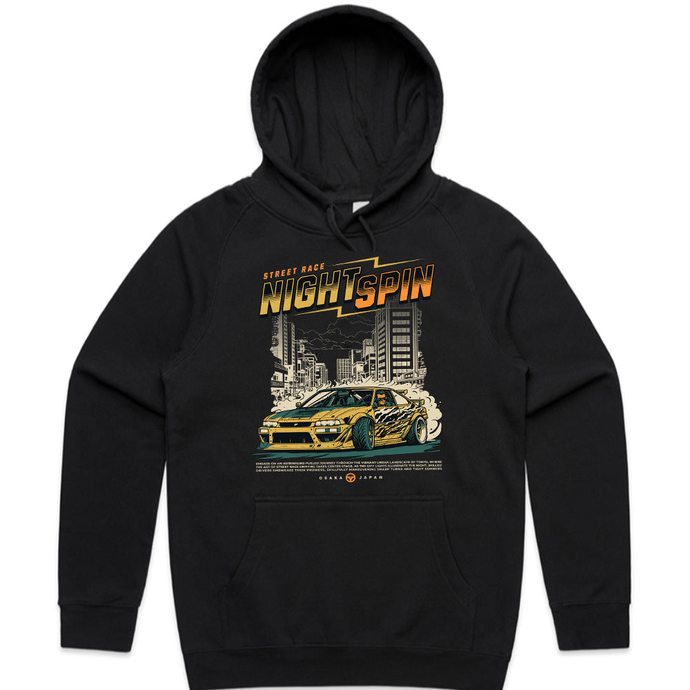 Night Spin Street Racing Graphic Tee – Osaka Drift Edition