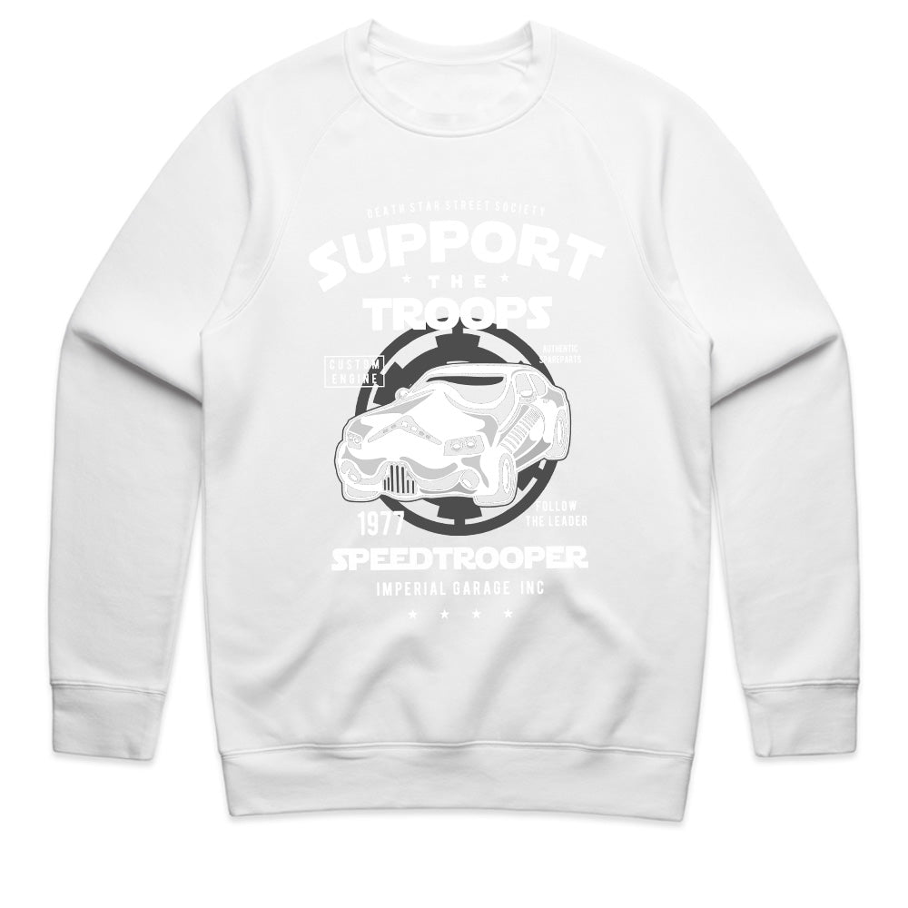 Speed Trooper Support The Troops T-Shirt – Galactic Street Racing Style!