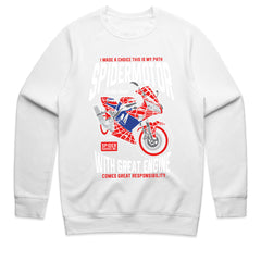 SpiderMotor T-Shirt – Web-Slinging Speed & Power!