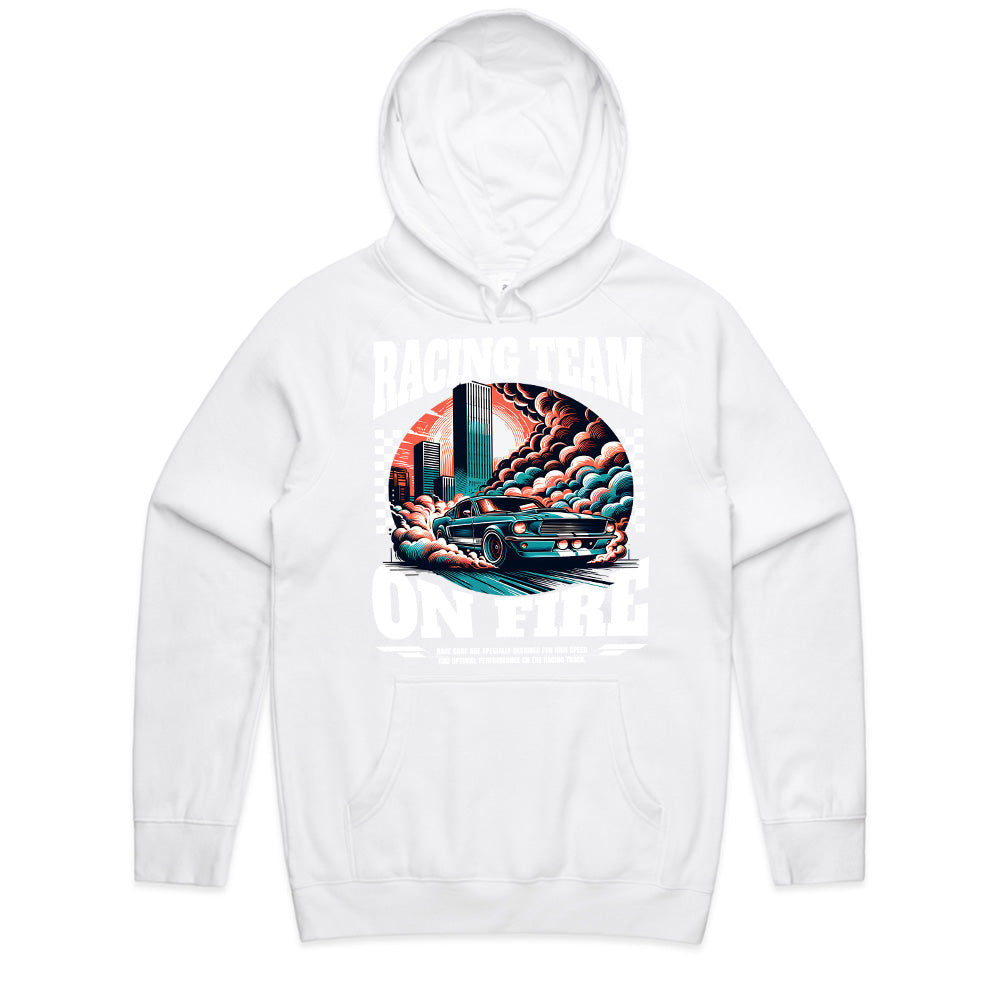 Racing Team On Fire - High-Speed Streetwear T-Shirt