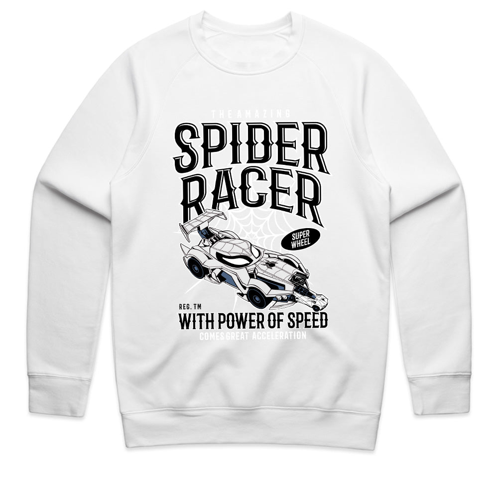 Spider Racer T-Shirt – High-Speed Web-Slinging Action!