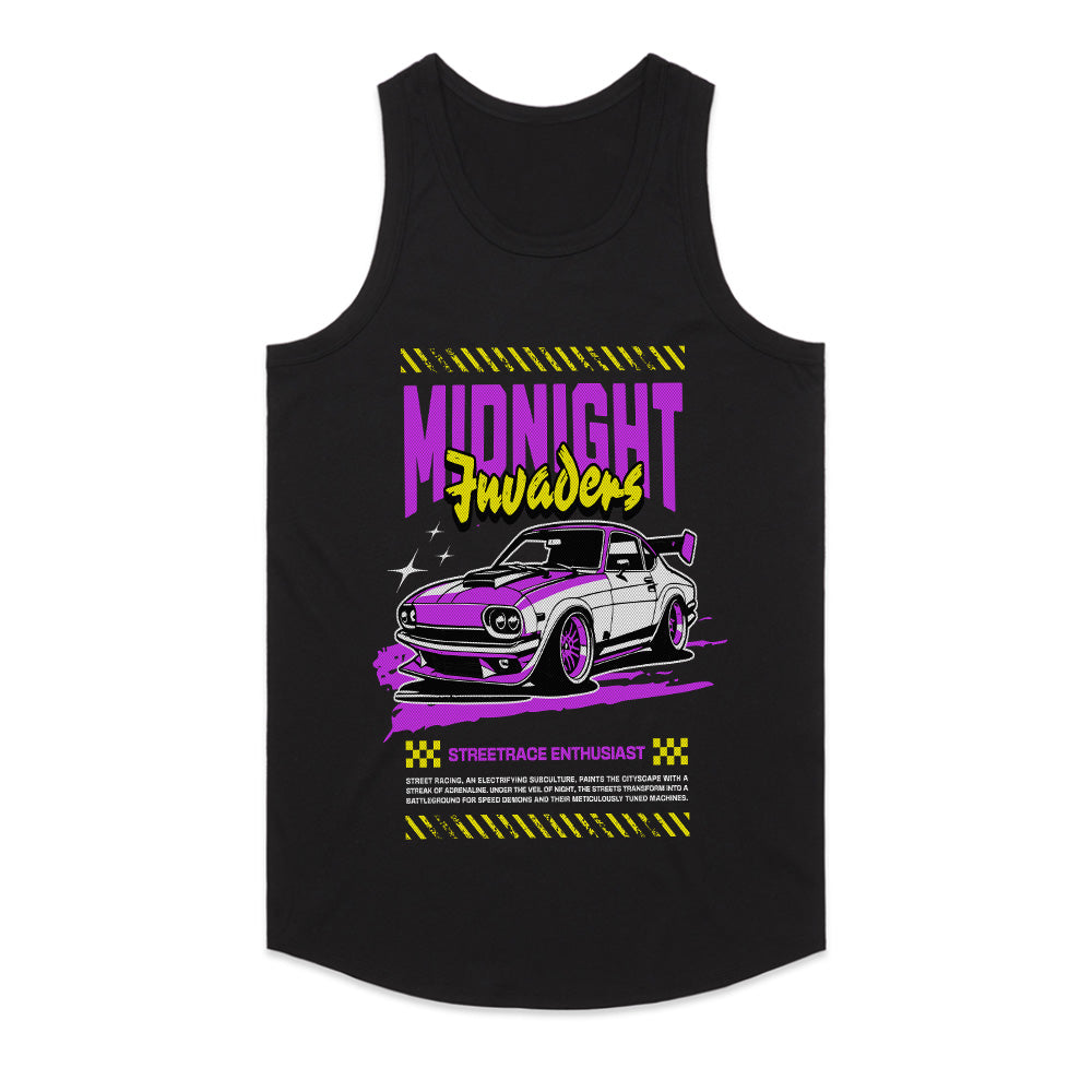 Midnight Invaders T-Shirt – Retro JDM Street Racing Style