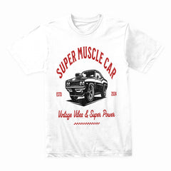 Super Muscle Car – Vintage Vibes & Super Power T-Shirt