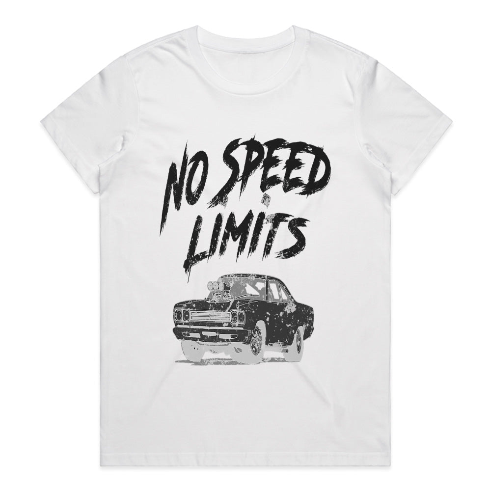 No Speed Limits Muscle Car T-Shirt – High-Octane Hot Rod Racing Tee