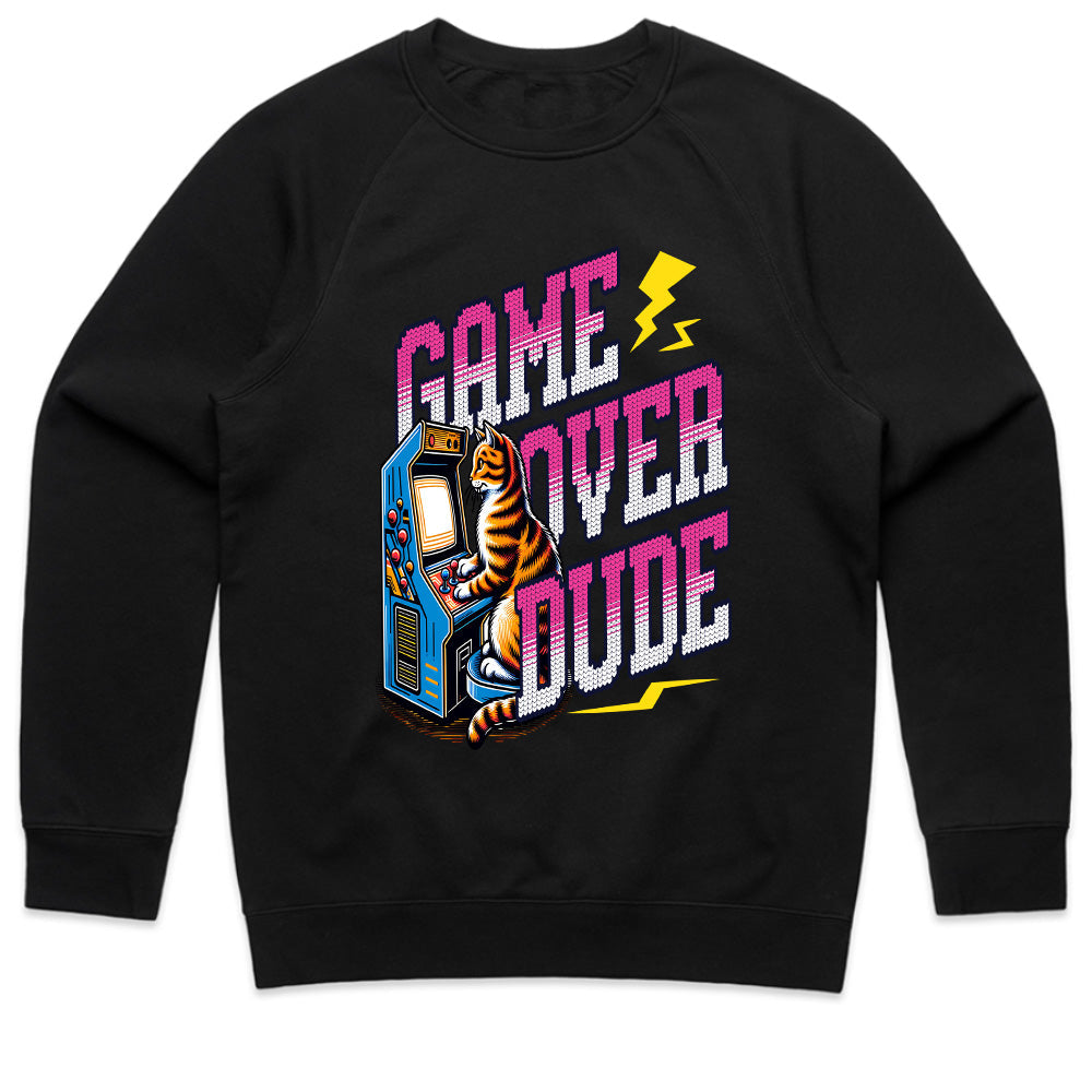 Game Over Dude - Retro Arcade Cat Gaming T-Shirt