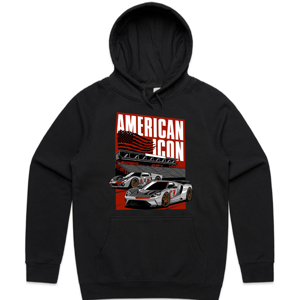 American Icon Ford GT – Legendary Supercar Racing T-Shirt