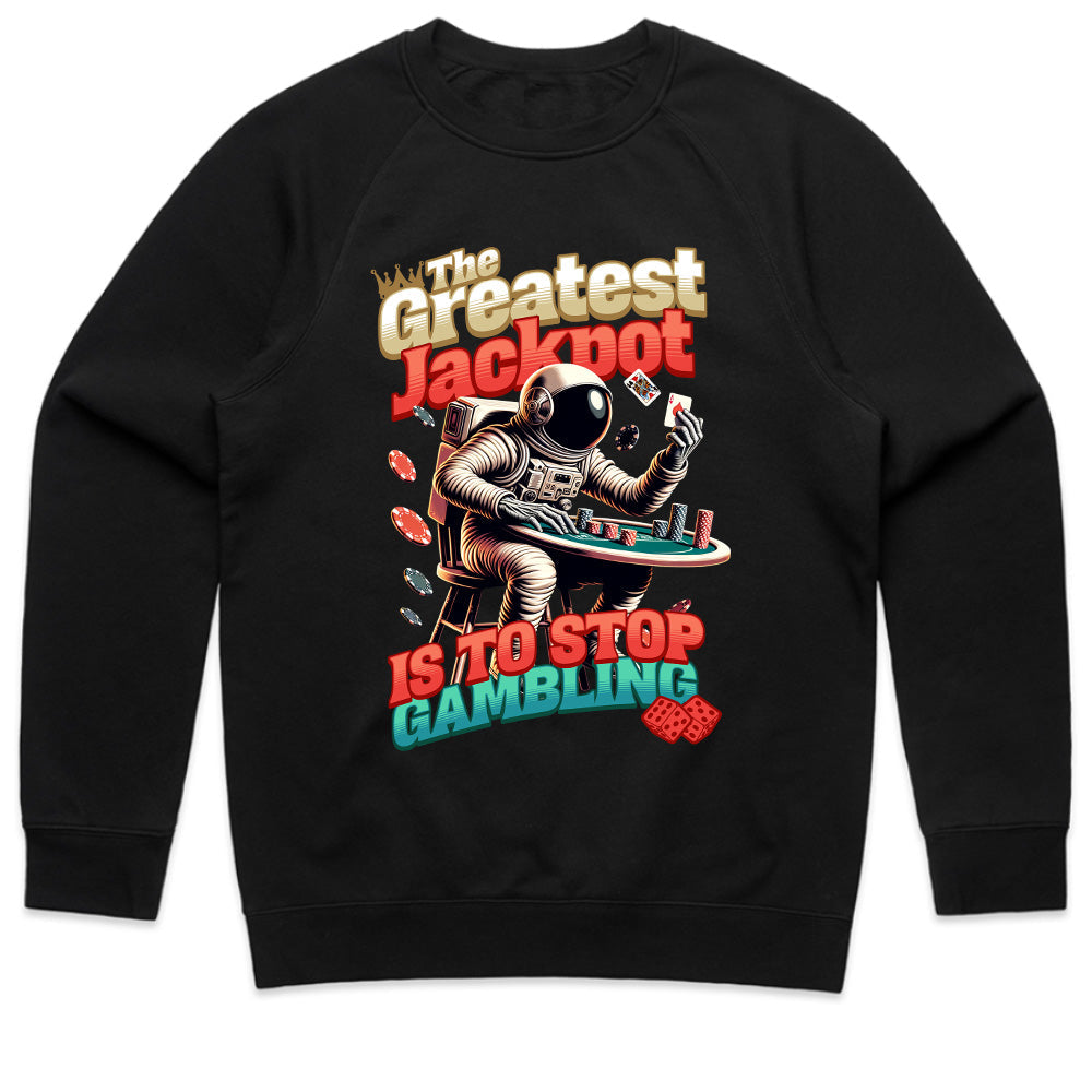 The Greatest Jackpot - Astronaut Casino Wisdom T-Shirt