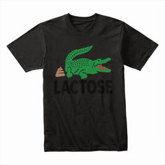Lactose Intolerance Crocodile T-shirt - Funny and Unique Design for Laughs