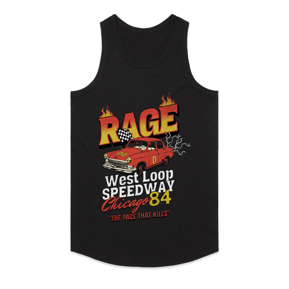 RAGE 84 – West Loop Speedway Chicago Racing Graphic T-Shirt