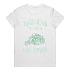 There's Never Too Much Horsepower" Hot Rod T-Shirt – Ultimate Speed Lover’s Tee!