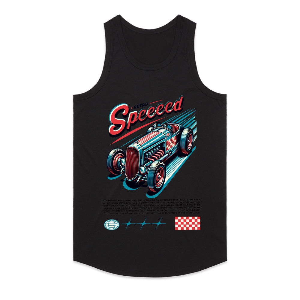 Retro Speed – Vintage Hot Rod Racing Graphic T-Shirt
