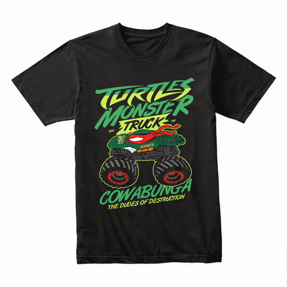 Turtle Monster Truck – Cowabunga Destruction Crew T-Shirt
