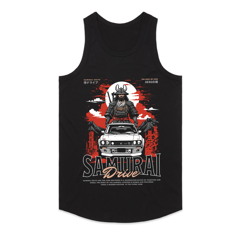 Samurai Drive – AE86 JDM Warrior Graphic T-Shirt