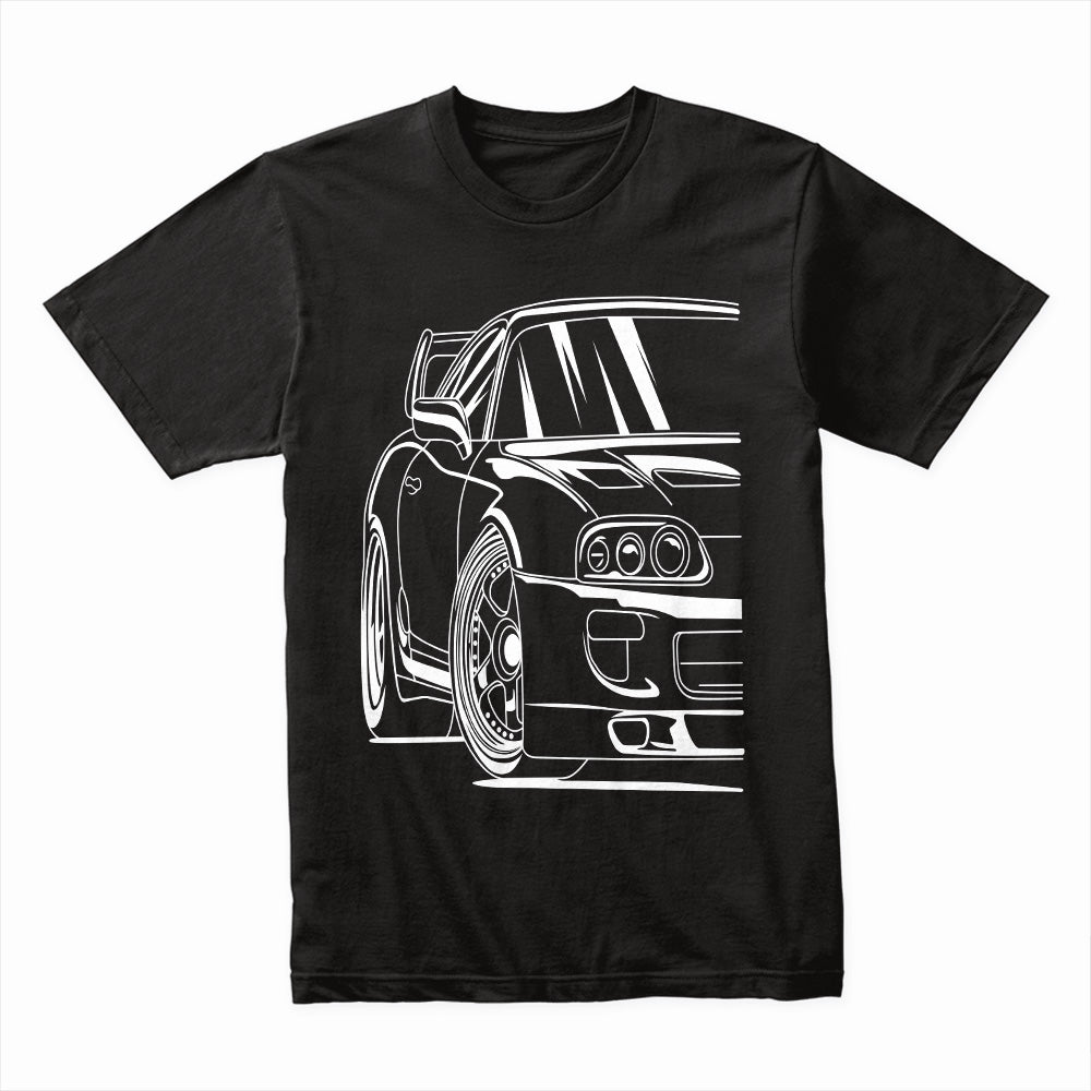 JDM Supra Line Art T-Shirt – Turbocharged Street Beast!