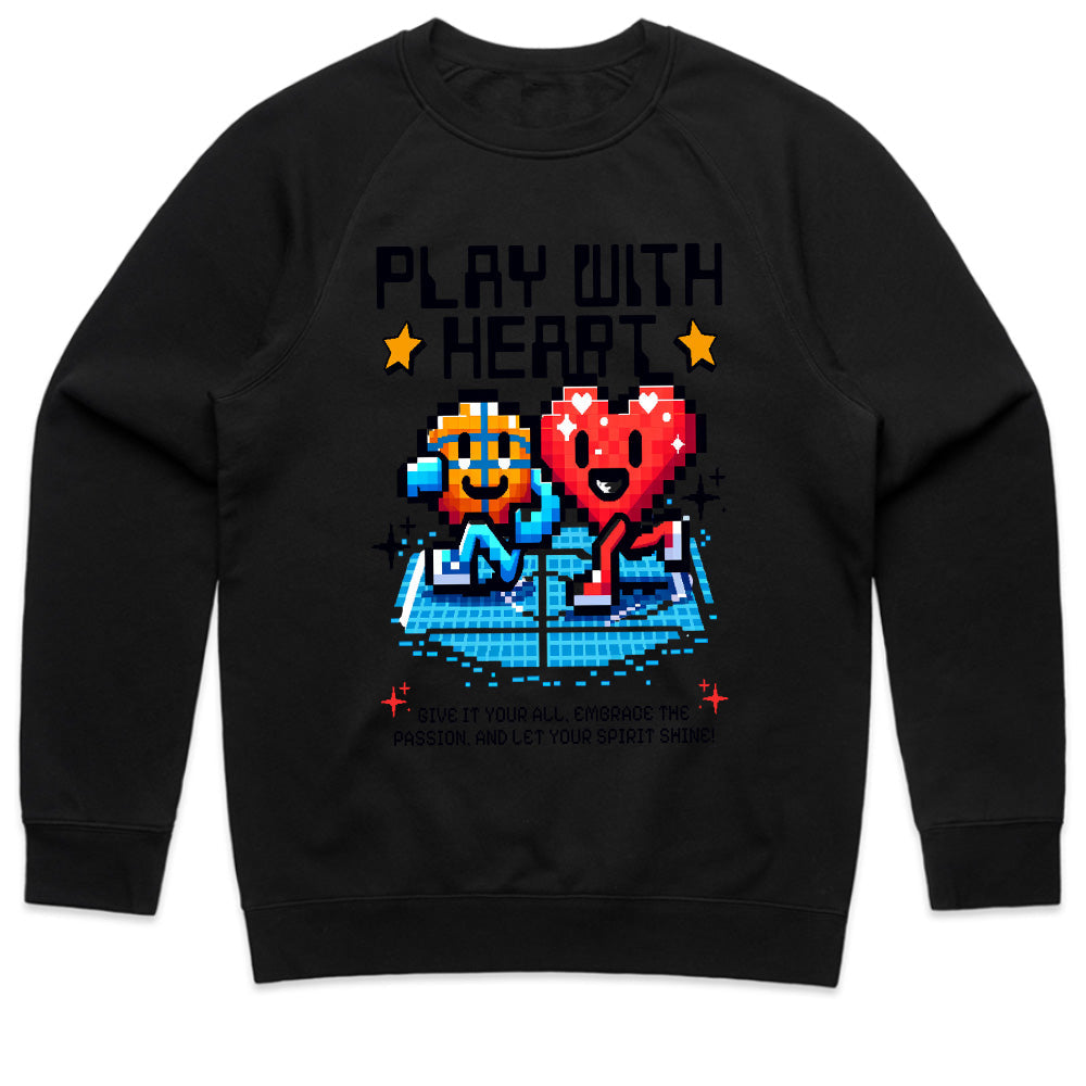 Play with Heart - Retro Pixel Art Gamer T-Shirt