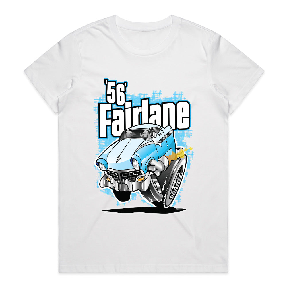 Classic '56 Fairlane Cartoon Hot Rod T-Shirt – Vintage Muscle Car Tee