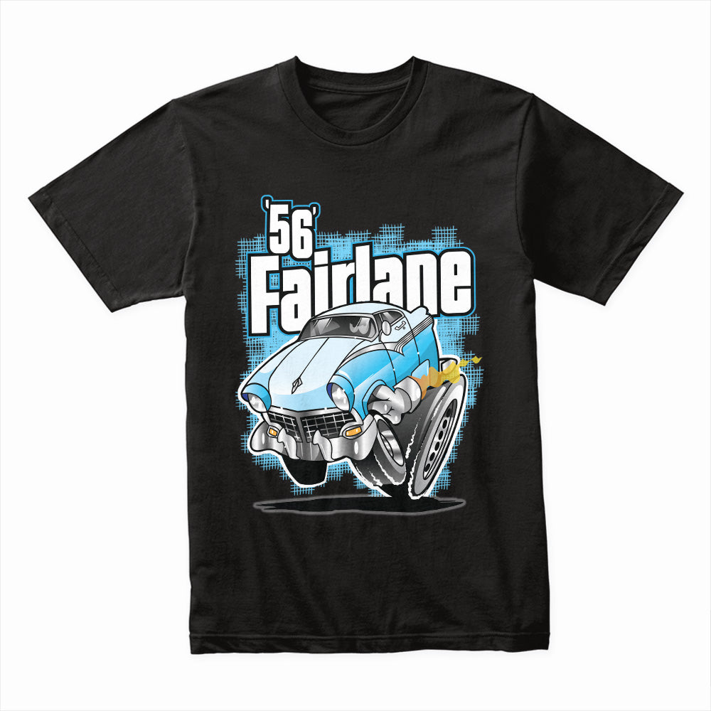 Classic '56 Fairlane Cartoon Hot Rod T-Shirt – Vintage Muscle Car Tee