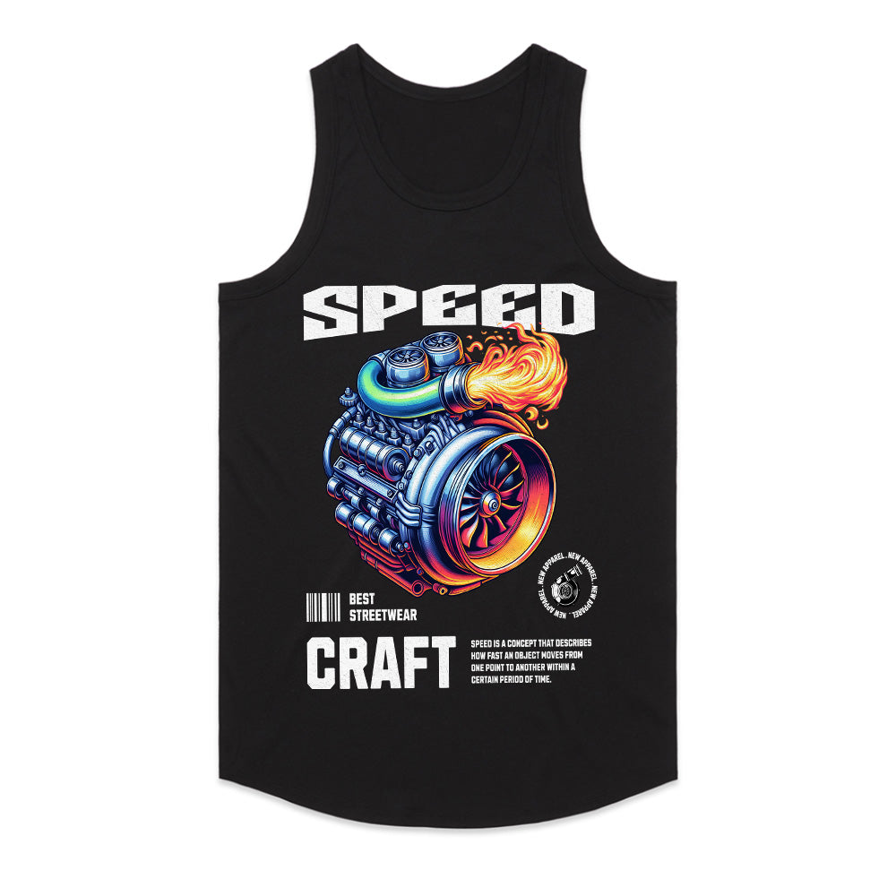 "Speed Craft" Turbo Engine Streetwear T-Shirt – Performance Power & Adrenaline