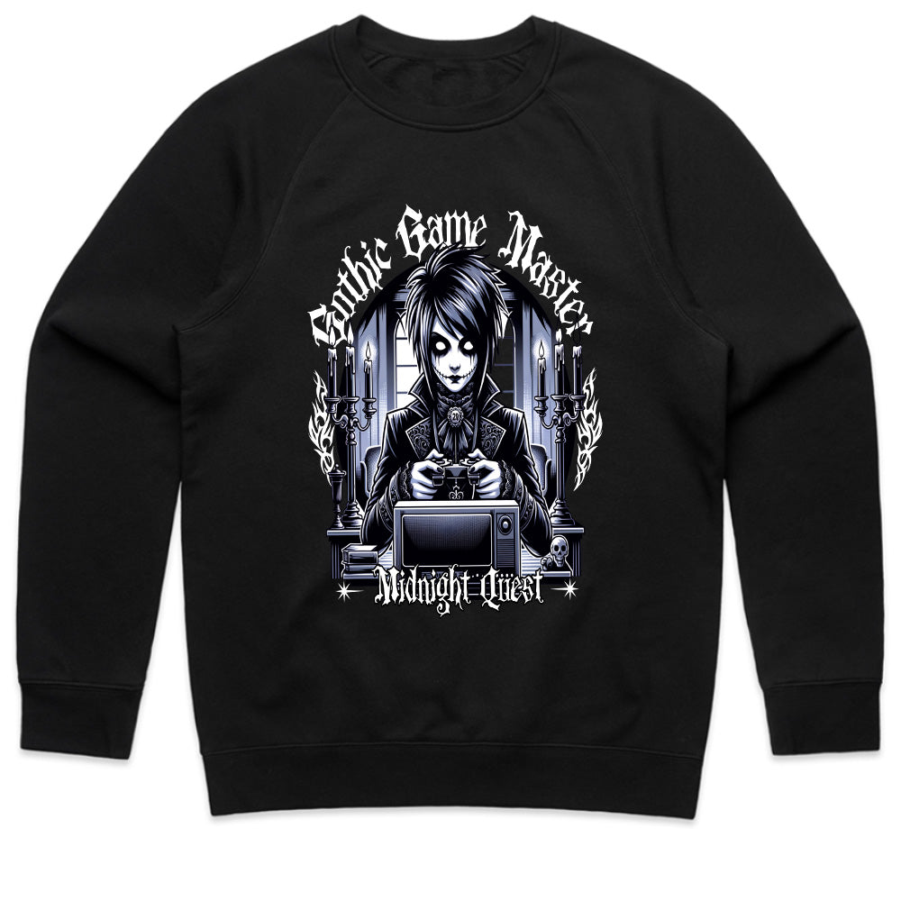 Gothic Game Master - Midnight Quest Dark Gamer T-Shirt