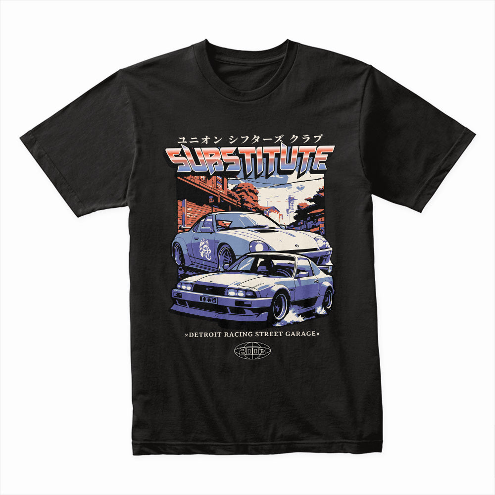 Substitute Street Racing T-Shirt – Retro JDM & Euro Classic Car Tee