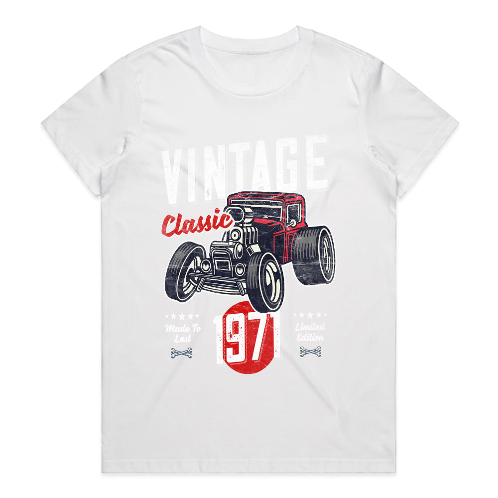 Vintage 1971 Classic Hot Rod T-Shirt – 50th Birthday Limited Edition Retro Muscle Car Tee