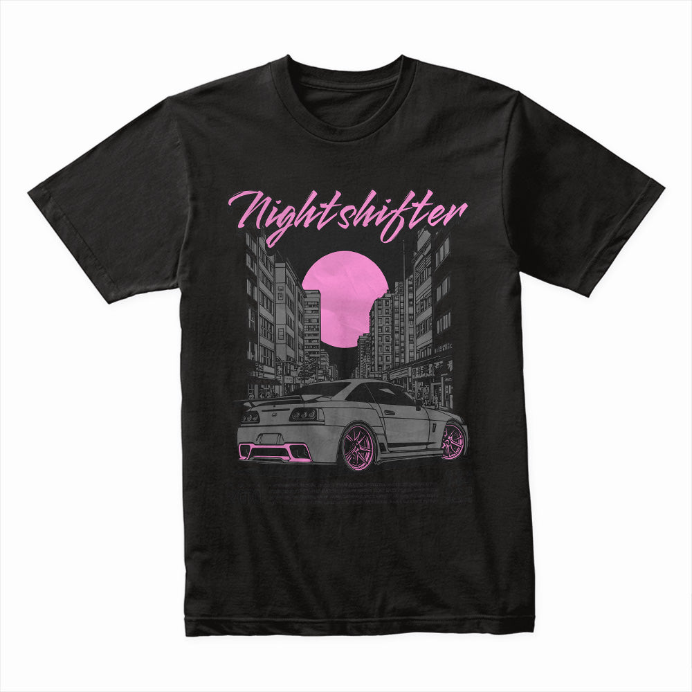 Nightshifter - Neon Noir JDM Street Racing T-Shirt