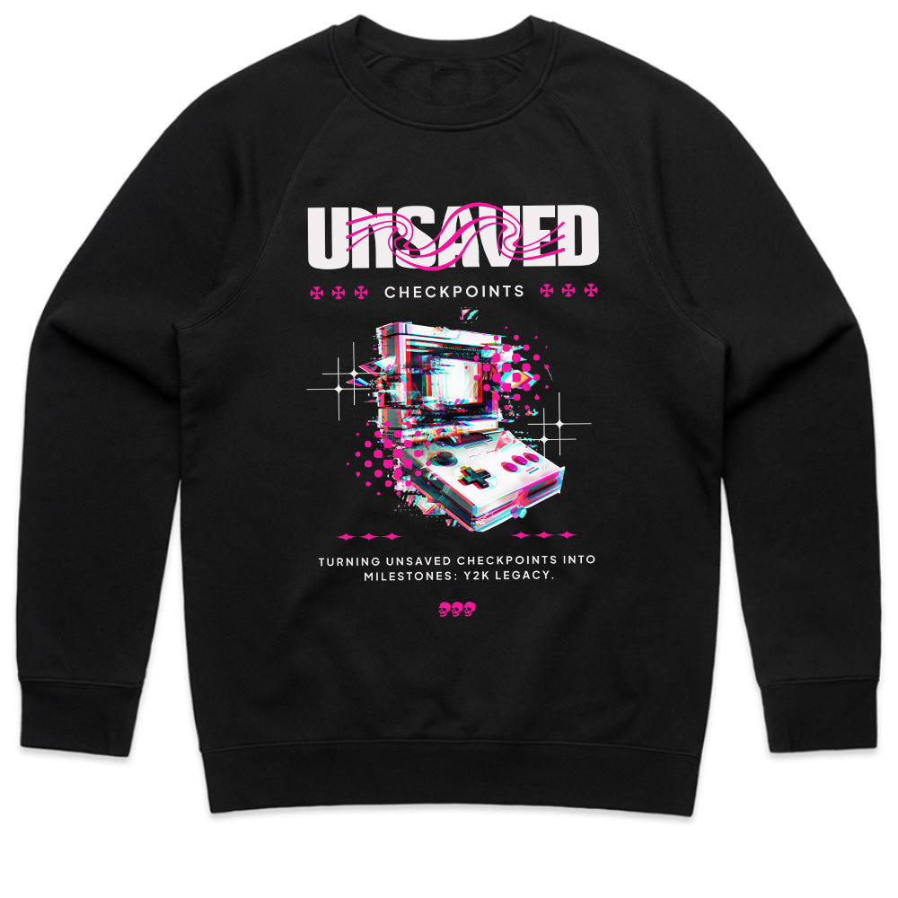 Unsaved Checkpoints - Glitch Aesthetic Retro Gaming T-Shirt