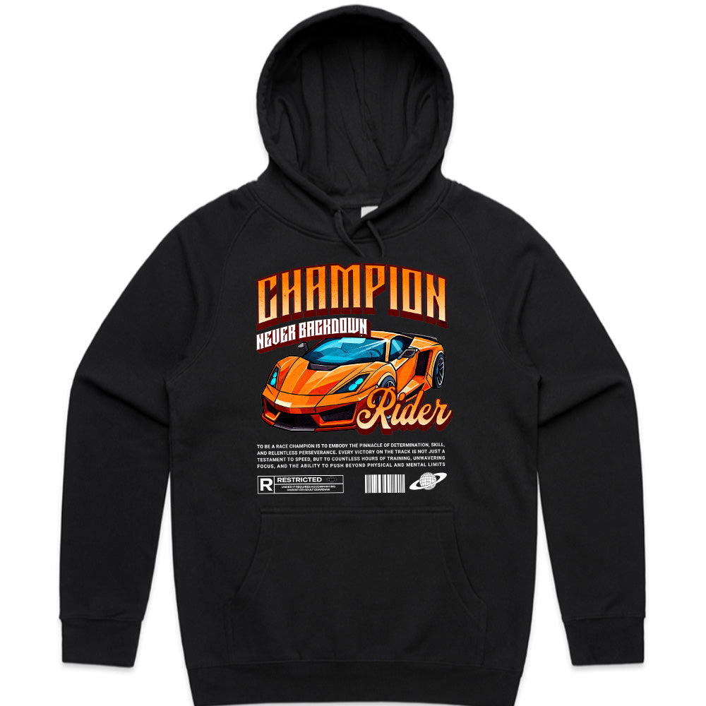 Champion Rider T-Shirt – Supercar Racing & Speed Enthusiast Tee