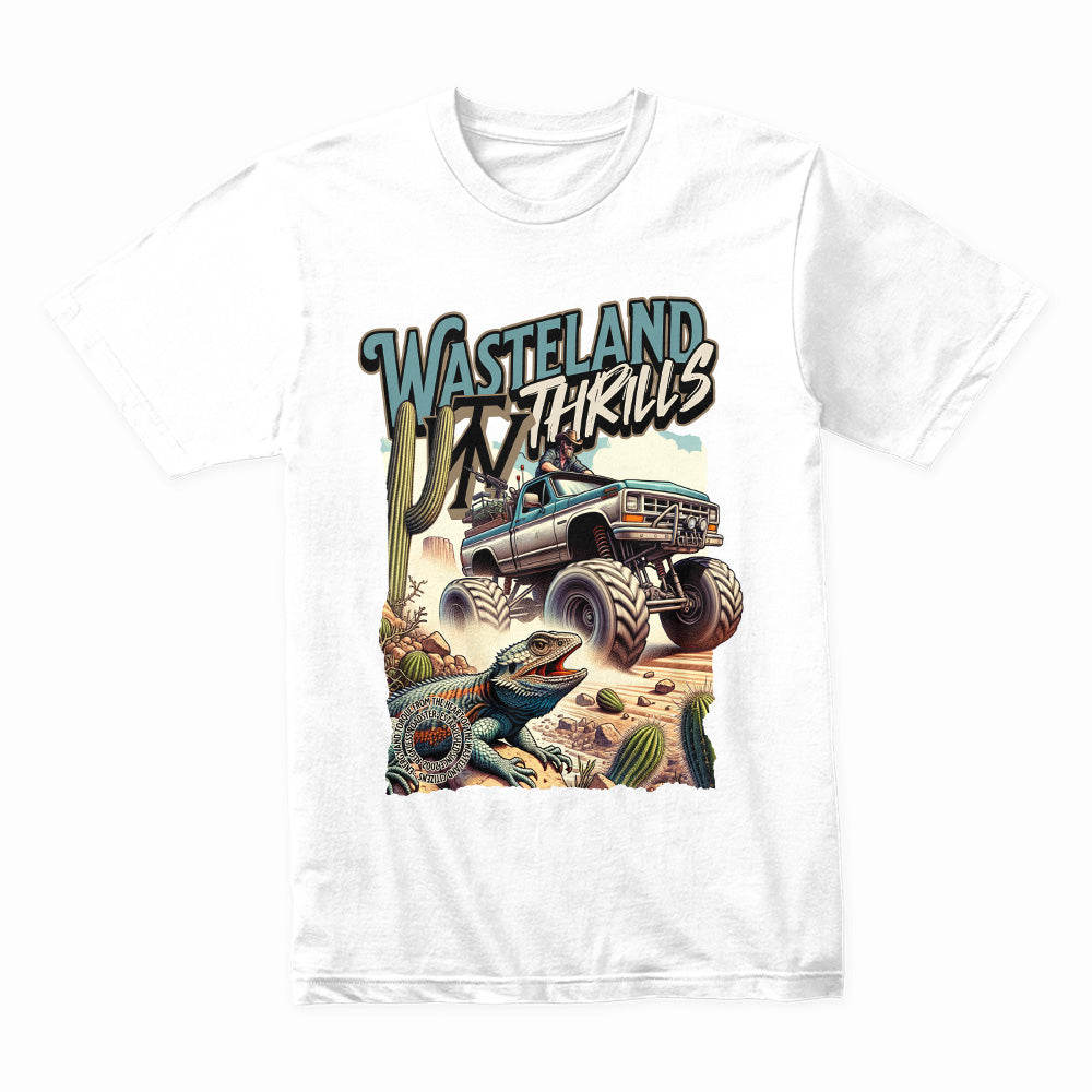 Wasteland Thrills Off-Road Adventure Graphic Tee – Desert Monster Truck Ride