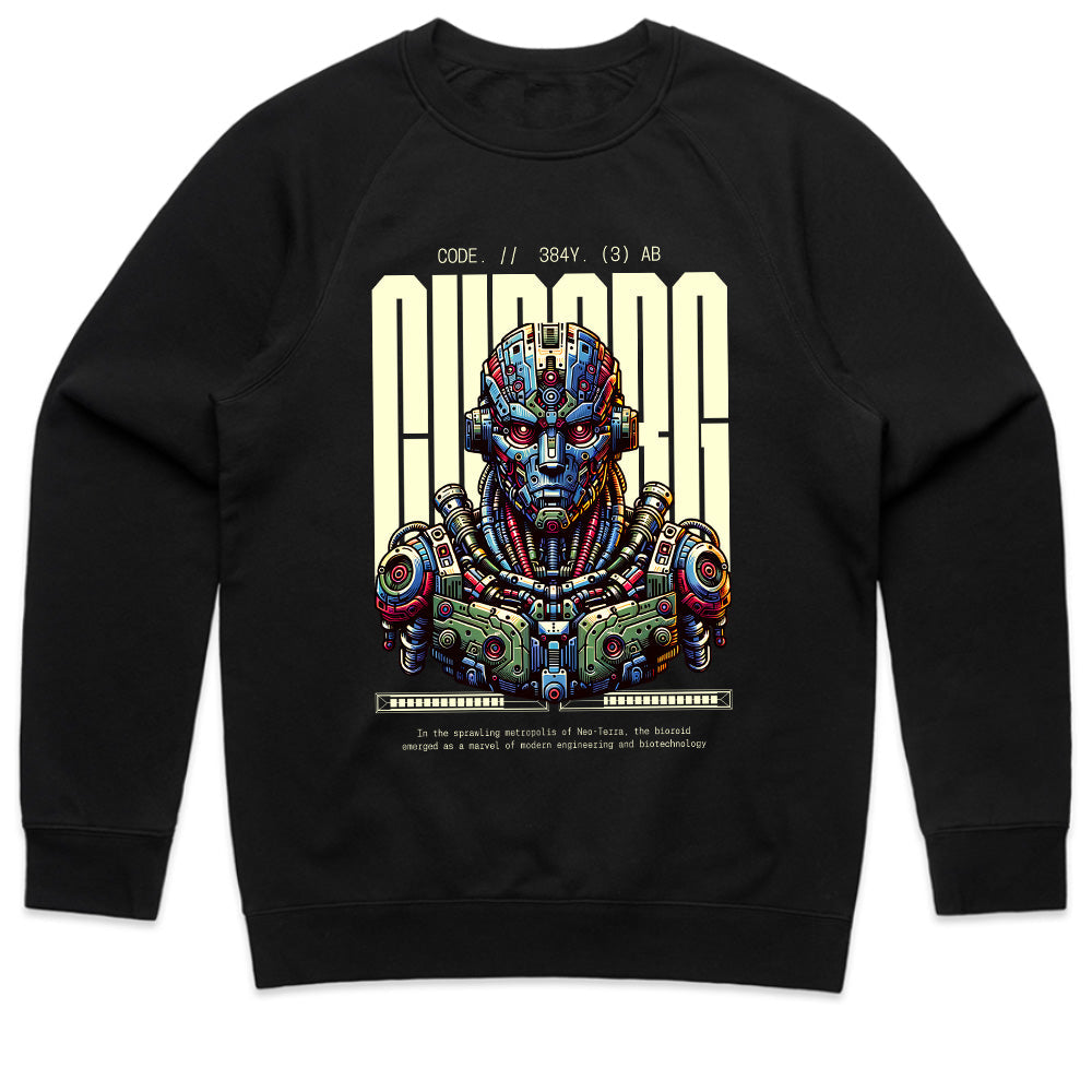 Futuristic Cybernetic Warrior T-Shirt – Sci-Fi Mech Techwear