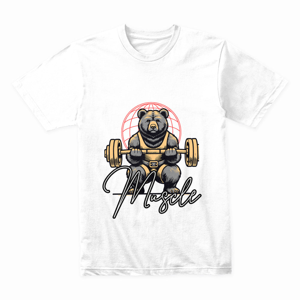 Installing Muscle Gym Bear T-Shirt – Funny Fitness & Powerlifting Workout Tee
