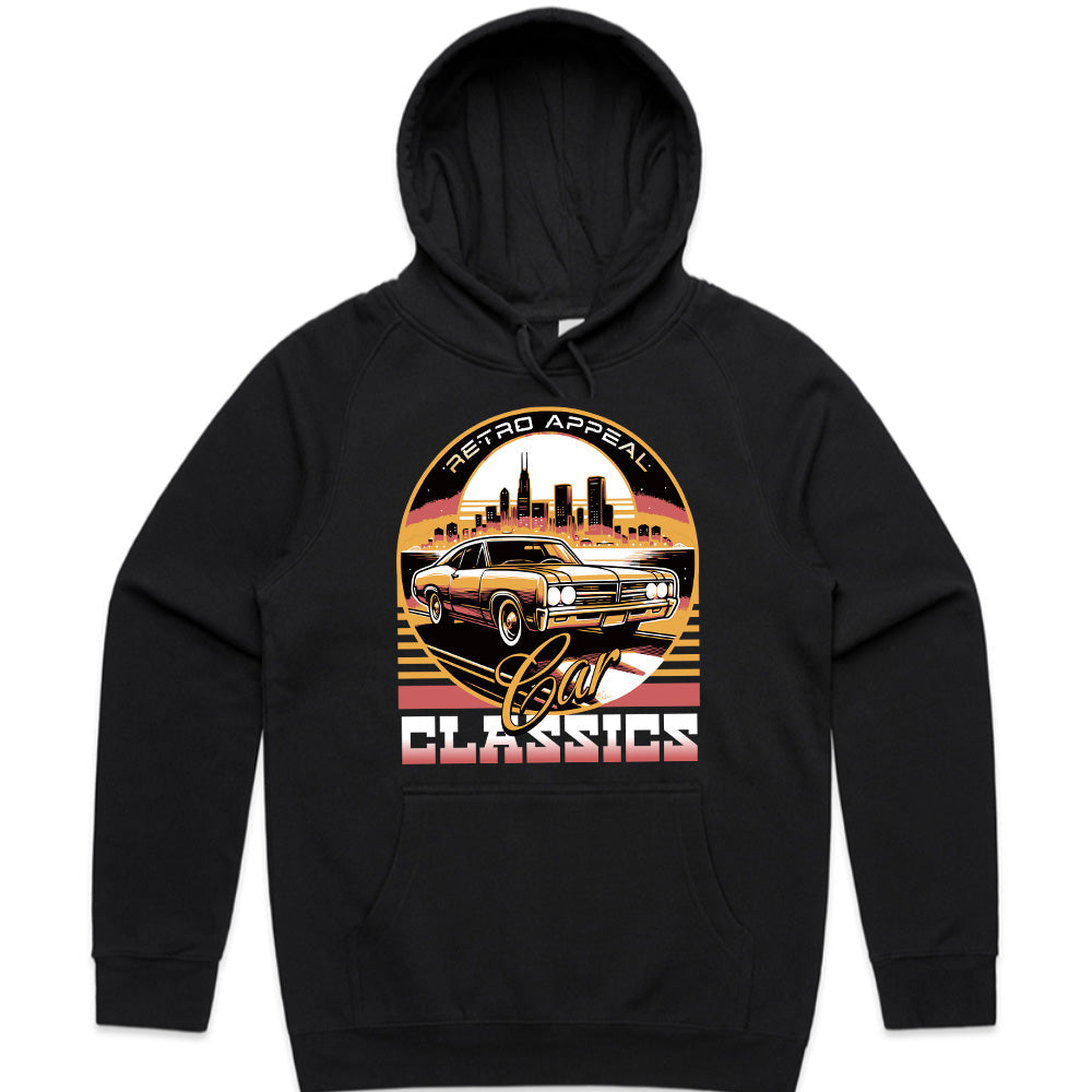 Retro Appeal Classic Car T-Shirt – Vintage Muscle Car & Urban Night Drive Tee