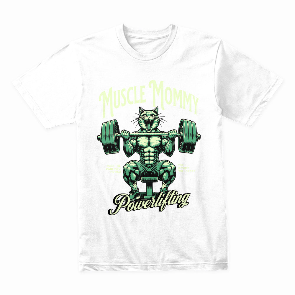 Muscle Mommy Powerlifting Tee – Fierce Gym & Strength Training Shirt