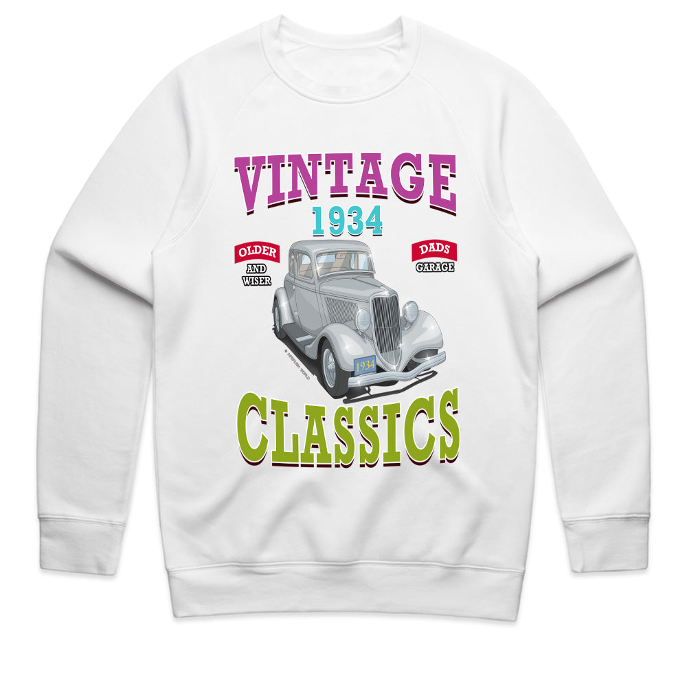 Vintage 1934 Classics T-Shirt – Retro Car Lover’s Dream Tee!