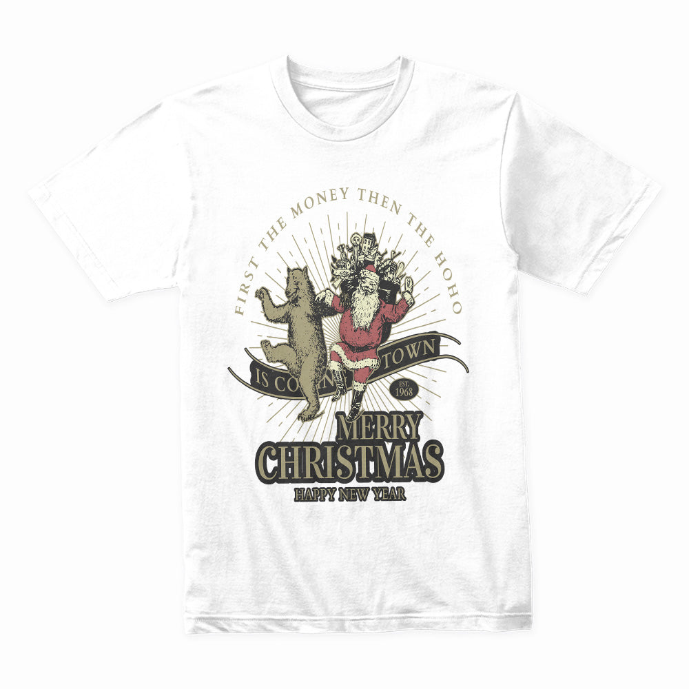 Santa’s Money Dance Christmas Tee – Funny Holiday Party Shirt