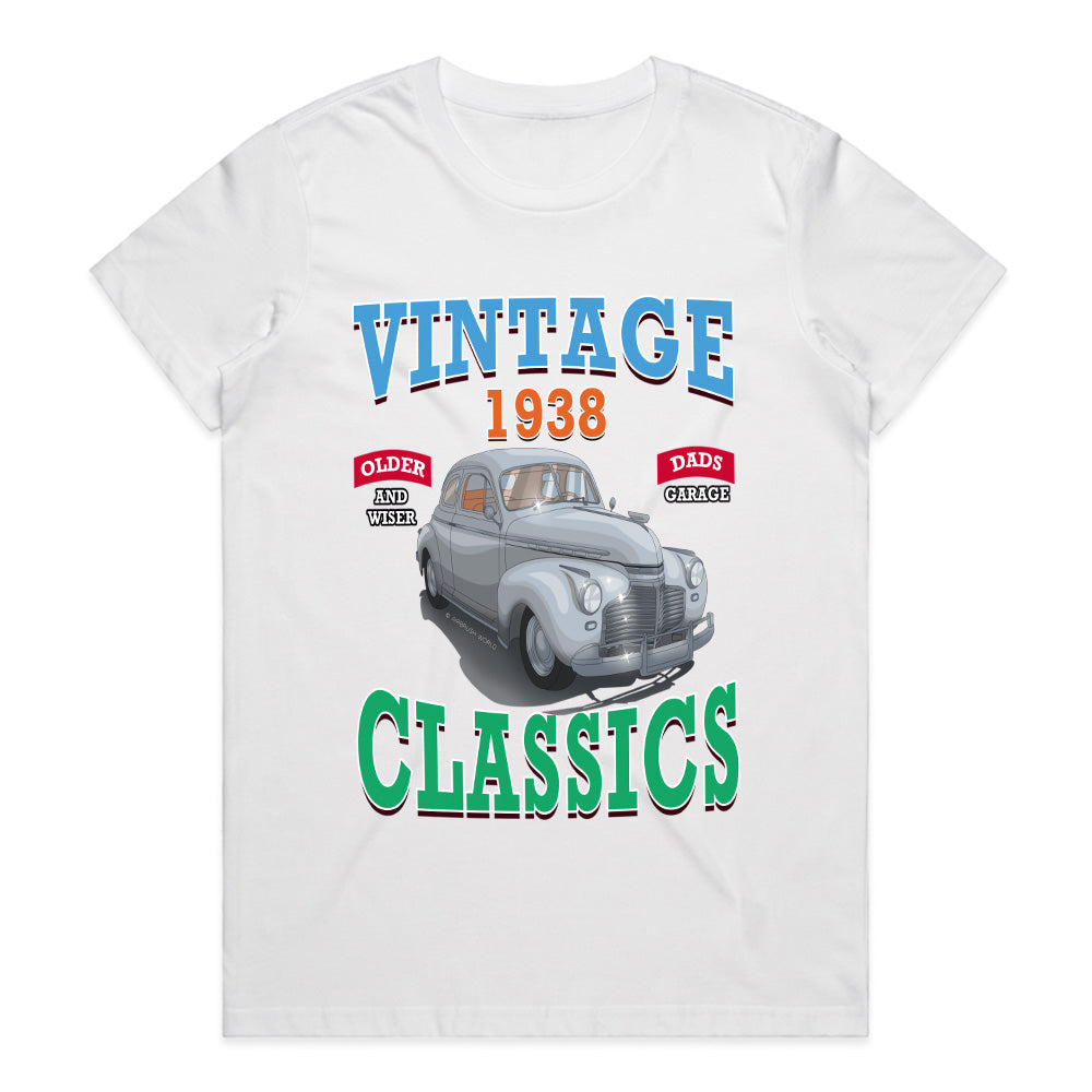 Vintage 1938 Classics T-Shirt – Timeless Car Enthusiast Tee!