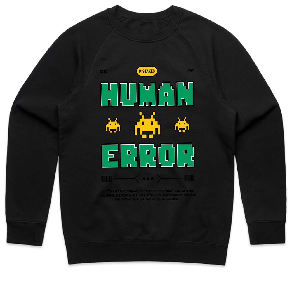 Human Error Retro Gaming T-Shirt – Classic Pixel Art Design