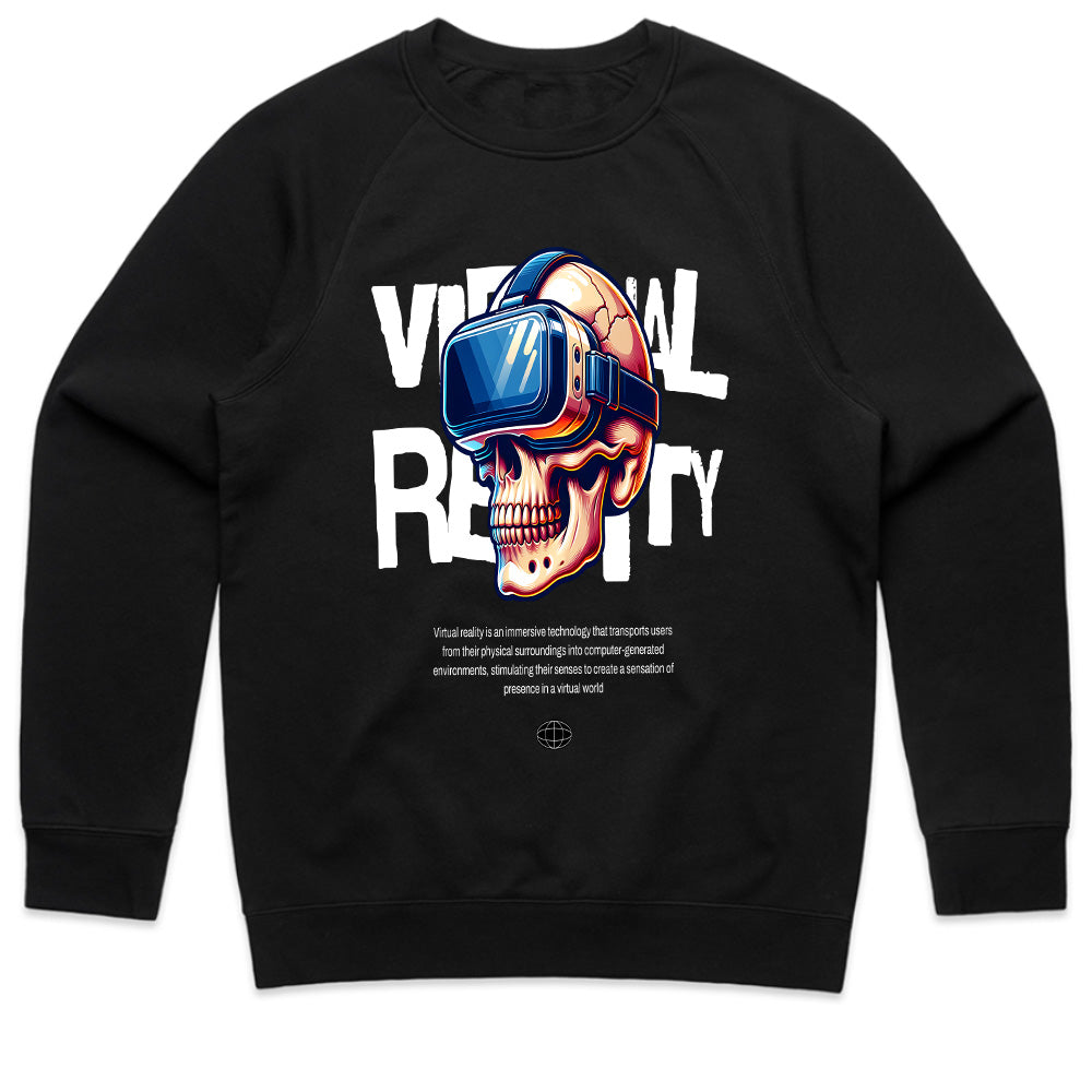 Virtual Reality Skull T-Shirt – Cyberpunk Gaming Aesthetic