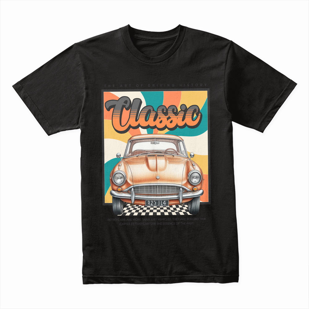 Retro Classic Car T-Shirt – Vintage Automotive Nostalgia Tee