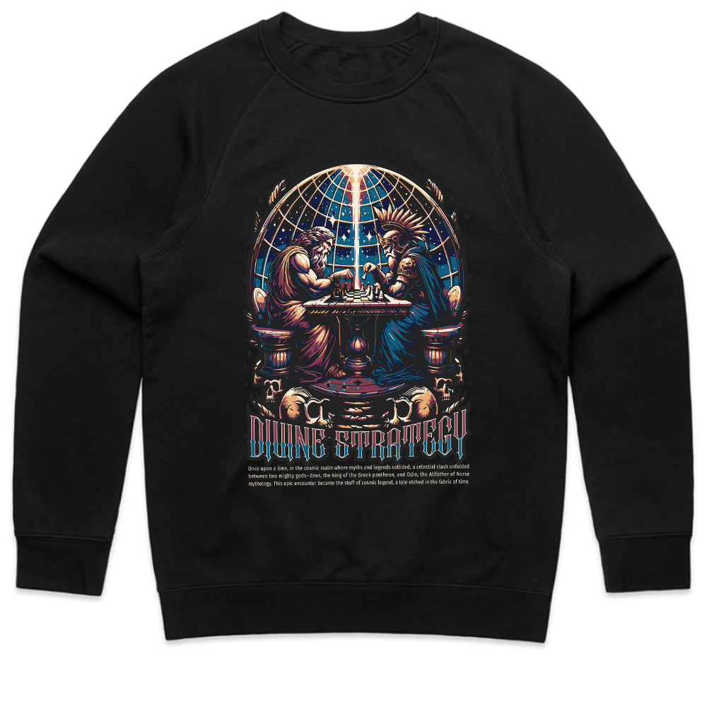 Divine Strategy T-Shirt – Mythological Chess Battle of the Gods