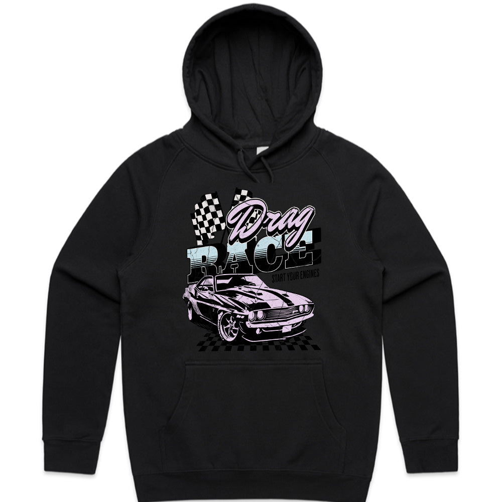 Drag Race Muscle Car T-Shirt – Classic Racing Streetwear