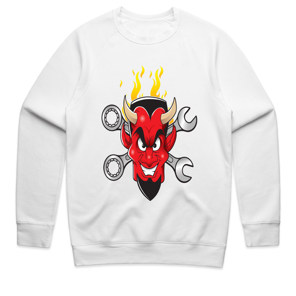 Hot Rod Devil – Wrenches & Flames" Mechanic & Car Enthusiast T-Shirt