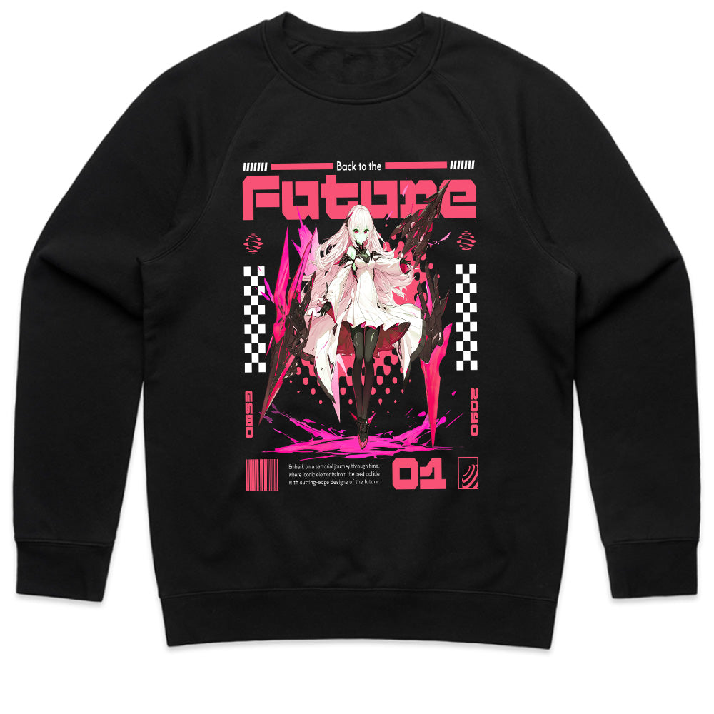 Future Cyber Valkyrie – Neon Sci-Fi Anime Tee