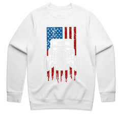 American Hot Rod – Classic Car USA Flag T-Shirt"