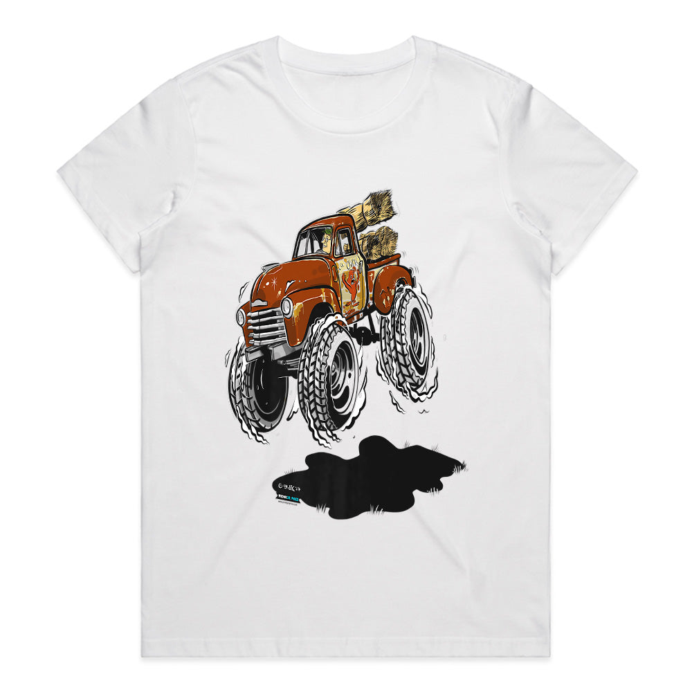 Vintage Monster Truck – Classic Off-Road Farm Pickup T-Shirt