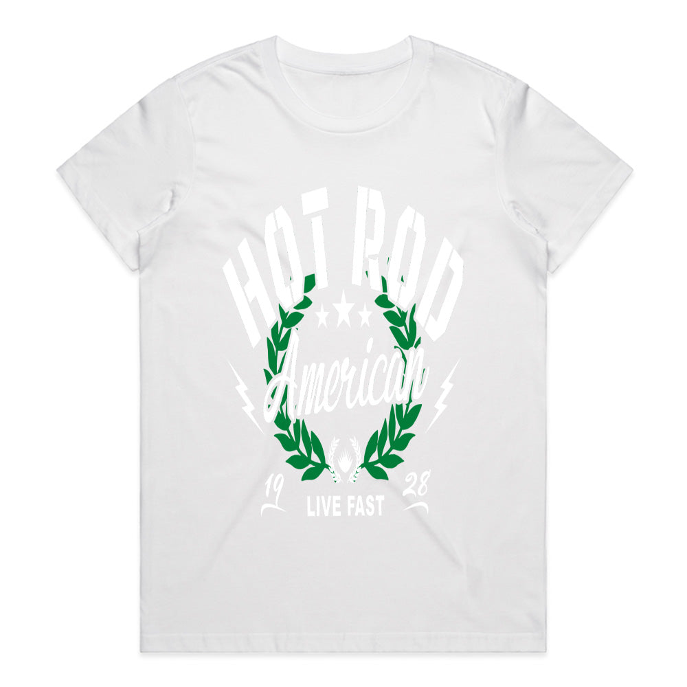 Hot Rod American – Live Fast Vintage Racing T-Shirt