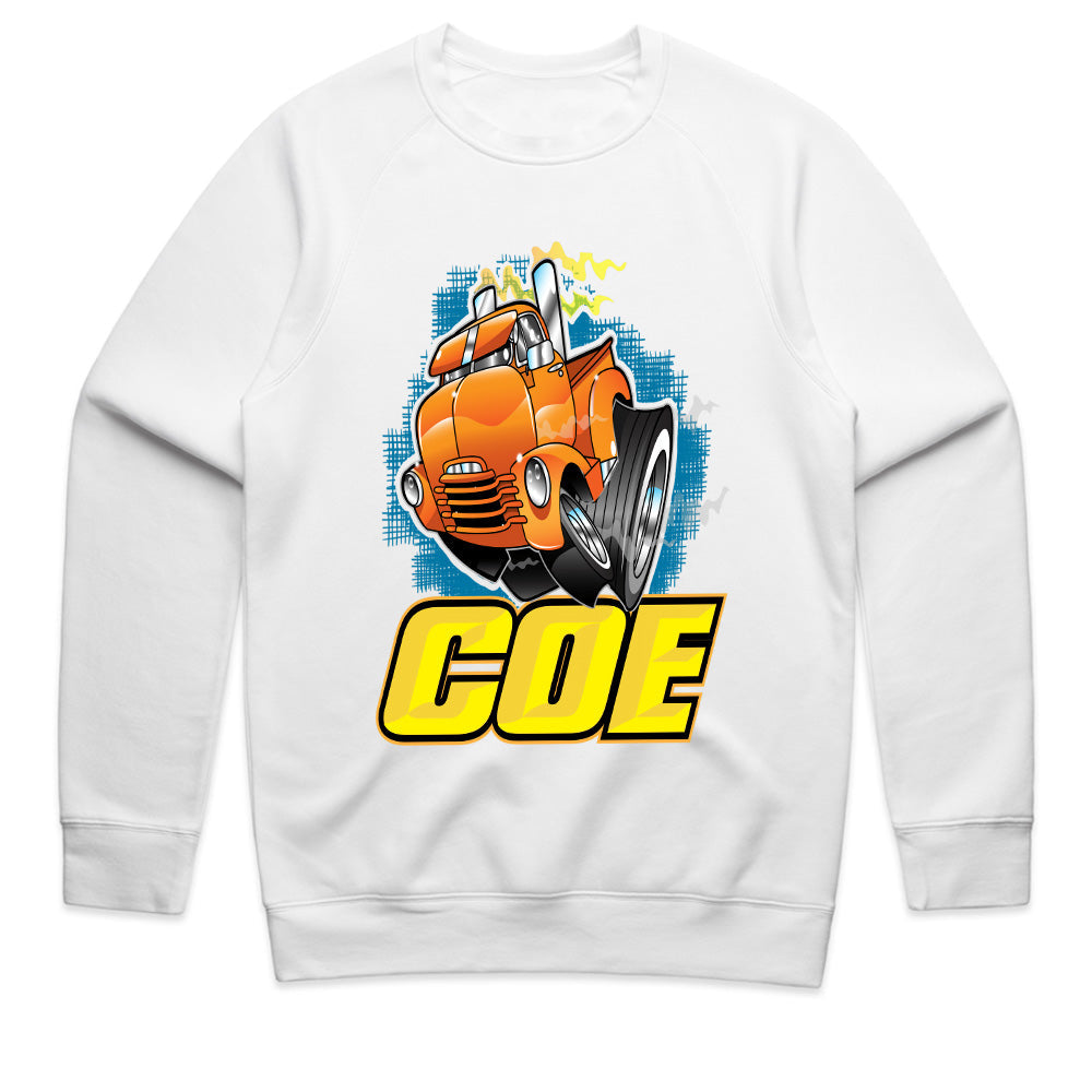 COE Vintage Hot Rod Truck – Cartoon Classic Big Rig Tee