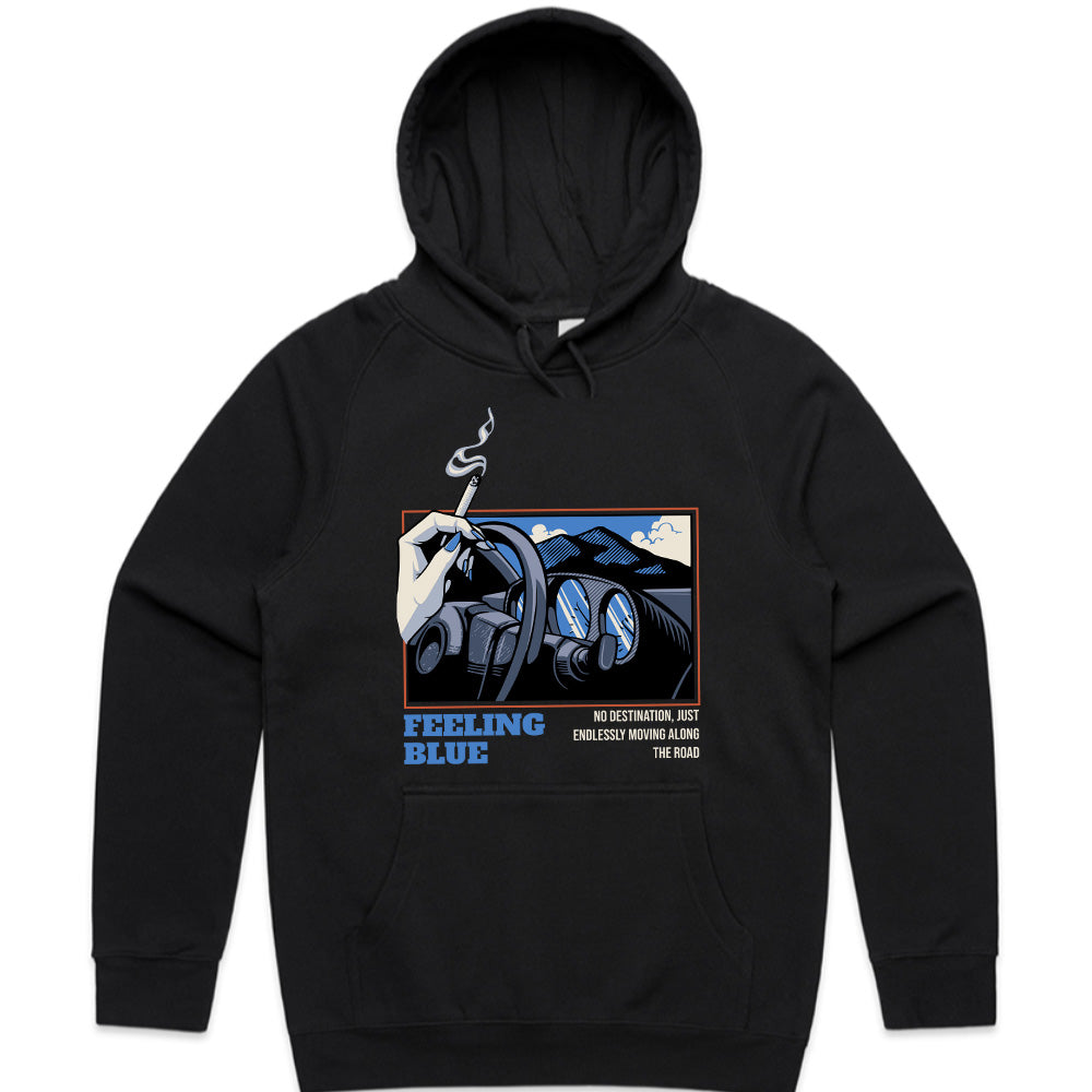 Feeling Blue – Retro Road Trip Aesthetic Tee